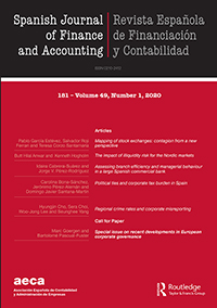 Cover image for Spanish Journal of Finance and Accounting / Revista Española de Financiación y Contabilidad, Volume 49, Issue 1, 2020