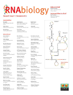 Cover image for RNA Biology, Volume 9, Issue 11, 2012