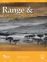 Cover image for African Journal of Range & Forage Science, Volume 36, Issue 1, 2019