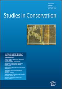 Cover image for Studies in Conservation, Volume 59, Issue 1, 2014