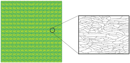 Figure 2. Ribbon pattern deployed in an MQ2 magnet model for HD simulation.