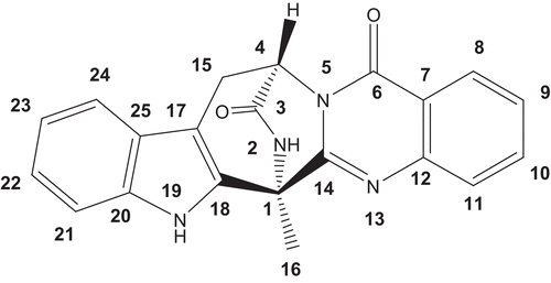Figure 1.  Structure of compound 1.
