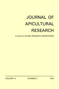 Cover image for Journal of Apicultural Research, Volume 13, Issue 2, 1974
