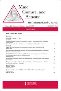 Cover image for Mind, Culture, and Activity, Volume 24, Issue 2, 2017
