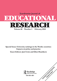 Cover image for Scandinavian Journal of Educational Research, Volume 68, Issue 1, 2024