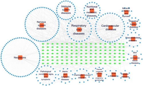 Figure 3 Target–disease network (T–D network).