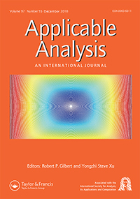 Cover image for Applicable Analysis, Volume 97, Issue 15, 2018