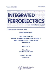 Cover image for Integrated Ferroelectrics, Volume 210, Issue 1, 2020