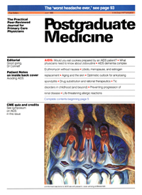 Cover image for Postgraduate Medicine, Volume 86, Issue 1, 1989