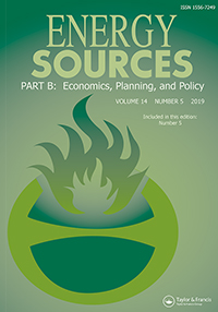 Cover image for Energy Sources, Part B: Economics, Planning, and Policy, Volume 14, Issue 5, 2019