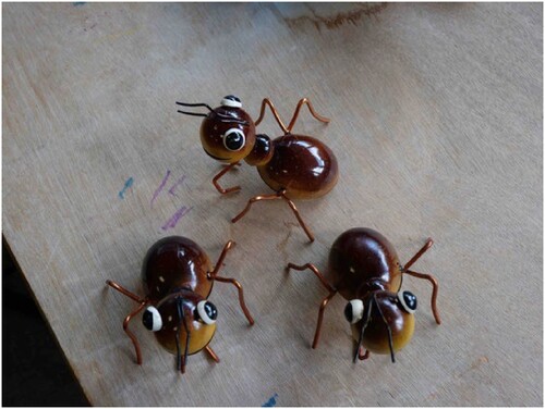 Figure 4. Metal ants.