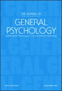 Cover image for The Journal of General Psychology, Volume 53, Issue 1, 1955