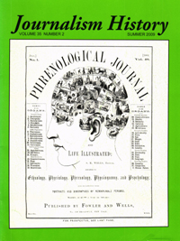 Cover image for Journalism History, Volume 35, Issue 2, 2009