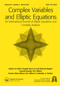 Cover image for Complex Variables and Elliptic Equations, Volume 69, Issue 3, 2024