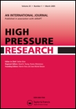 Cover image for High Pressure Research, Volume 33, Issue 1, 2013