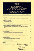 Cover image for The Journal of Economic Education, Volume 14, Issue 1, 1983