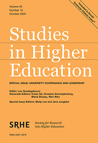 Cover image for Studies in Higher Education, Volume 45, Issue 10, 2020