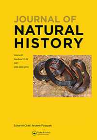 Cover image for Journal of Natural History, Volume 55, Issue 27-28, 2021