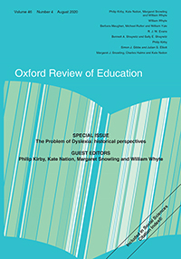 Cover image for Oxford Review of Education, Volume 46, Issue 4, 2020