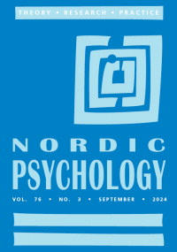 Cover image for Nordic Psychology, Volume 42, Issue 1, 1990