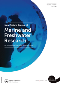 Cover image for New Zealand Journal of Marine and Freshwater Research, Volume 56, Issue 1, 2022