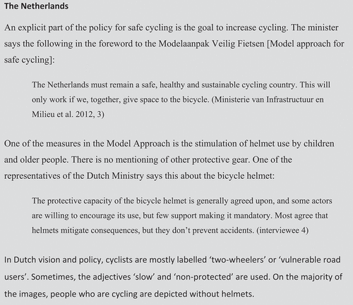 Figure 2. Dutch policy on the issue of problematisation II.