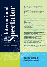 Cover image for The International Spectator, Volume 52, Issue 3, 2017