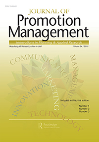 Cover image for Journal of Promotion Management, Volume 24, Issue 1, 2018