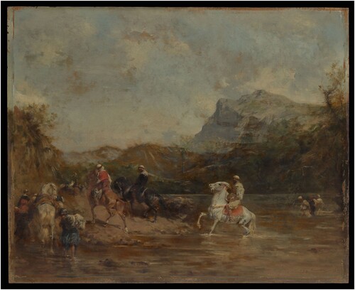 Figure 7. Eugène Fromentin, Arabes traversant une rivière au gué (1873, New York: Metropolitan Museum of Art, Catherine Lorrillard Wolfe Collection).