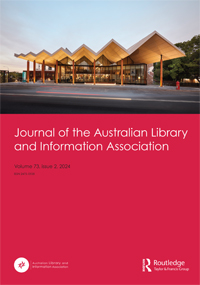 Cover image for Journal of the Australian Library and Information Association, Volume 73, Issue 2, 2024