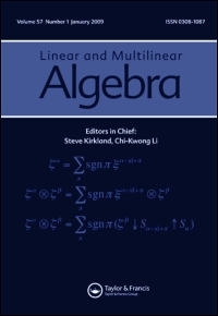 Cover image for Linear and Multilinear Algebra, Volume 66, Issue 3, 2018