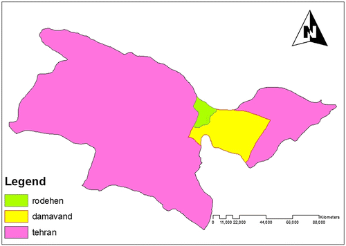 Figure 1. Location of the studied area.