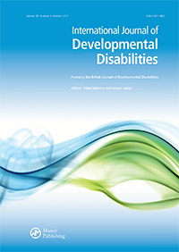 Cover image for International Journal of Developmental Disabilities, Volume 68, Issue 5, 2022