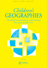 Cover image for Children's Geographies, Volume 19, Issue 4, 2021