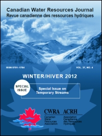 Cover image for Canadian Water Resources Journal / Revue canadienne des ressources hydriques, Volume 37, Issue 1, 2012
