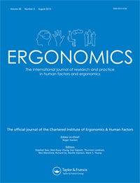 Cover image for Ergonomics, Volume 58, Issue 8, 2015