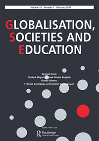 Cover image for Globalisation, Societies and Education, Volume 15, Issue 1, 2017