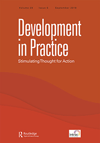 Cover image for Development in Practice, Volume 29, Issue 6, 2019