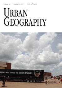 Cover image for Urban Geography, Volume 36, Issue 3, 2015