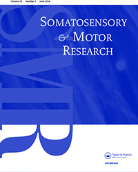 Cover image for Somatosensory & Motor Research, Volume 35, Issue 2, 2018