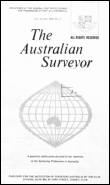 Cover image for Australian Surveyor, Volume 41, Issue 2, 1996