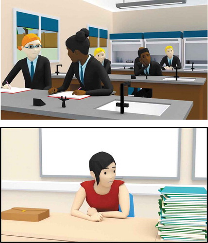 Figure 2. Example images from two of the videos used in the situational judgement test