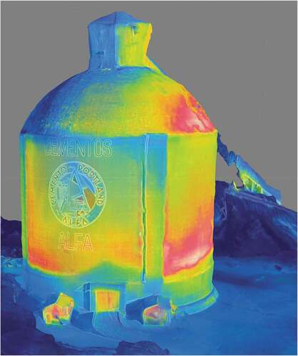 Figure 16. Texturized model of the silo (RGB) .