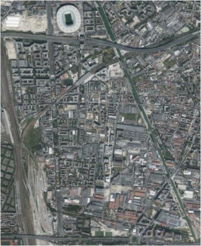 Figure 2. The Plaine-Saint-Denis in 2023 (géoportail).