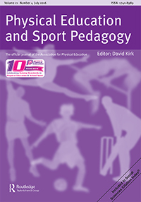 Cover image for Physical Education and Sport Pedagogy, Volume 21, Issue 4, 2016