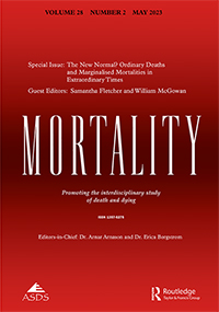 Cover image for Mortality, Volume 28, Issue 2, 2023