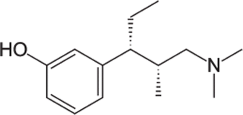 Fig. 1. Structure of tapentadol. (Source: http://en.wikipedia.org).