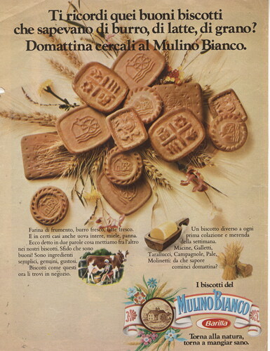 Figure 1. Mulino Bianco advertising, print, 1976.