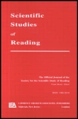Cover image for Scientific Studies of Reading, Volume 17, Issue 1, 2013