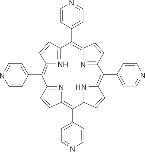 Figure 1. p-meso-tetra-4-pyridyl porphyrin, H2TPyP(4).